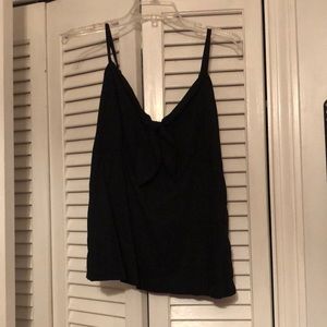 Old Navy Black Tie Bow Tank Top